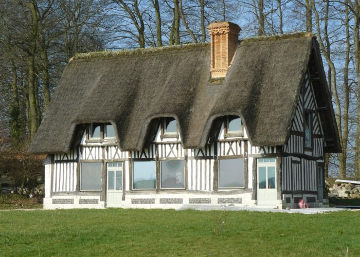 construction en matériaux anciens en Normandie