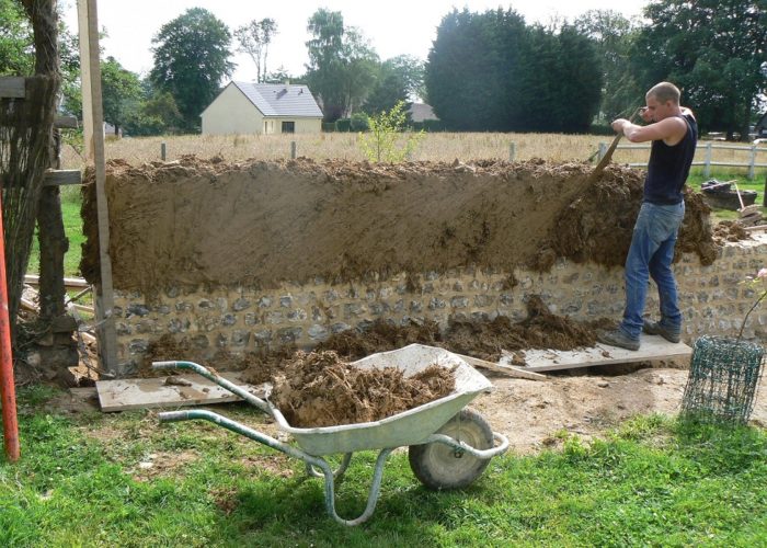 Mur en bauge - Normandie