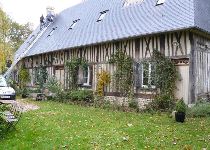 Rénovation d'une longère cauchoise en Normandie