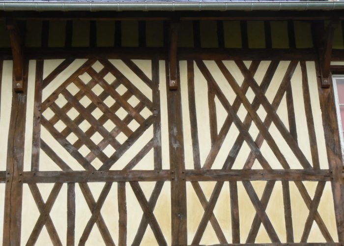 Façade en colombages Normandie