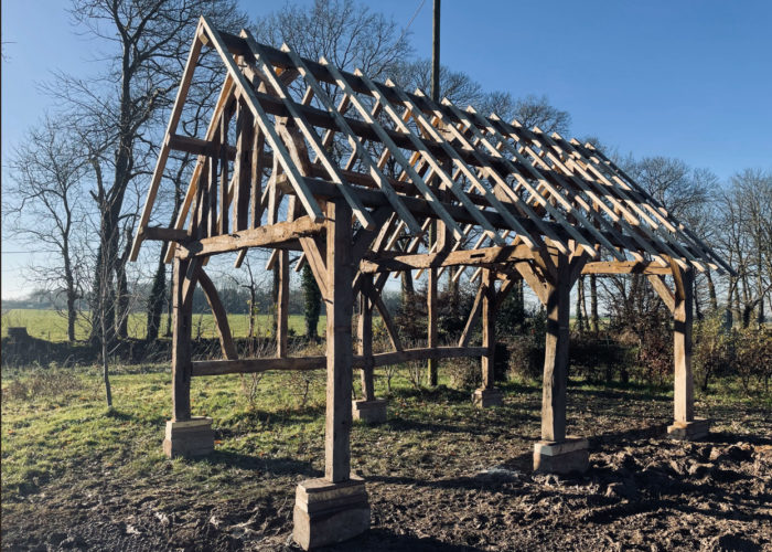 abri de jardin chêne ancien